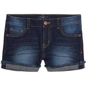 Lucky Brand Girls’ Cuffed Jean Shorts, Stretch Denim with 5 Pockets, Mid to High Rise Waist(Riley Barrier)