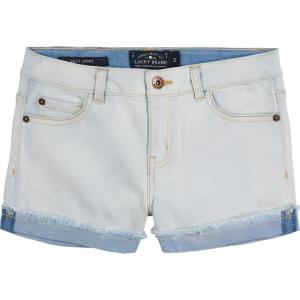 Lucky Brand Girls’ Cuffed Jean Shorts, Stretch Denim with 5 Pockets, Mid to High Rise Waist(Riley Bella)