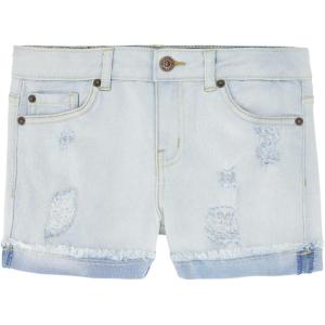Lucky Brand Girls’ Cuffed Jean Shorts, Stretch Denim with 5 Pockets, Mid to High Rise Waist(Ronnie Bella)