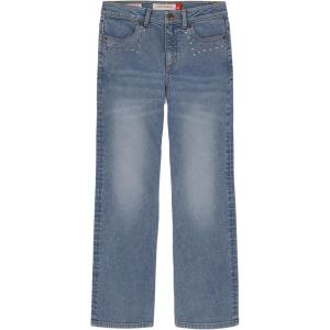 Lucky Brand Girls’ High Rise Wide Flare Stretch Denim Jean, Zipper Fly & Button Closure(Tori Wash)