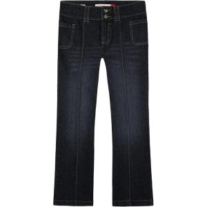 Lucky Brand Girls’ Mid Rise Flare Stretch Denim Jean, Zipper Fly & Button Closure(Patch Barrier Wash)