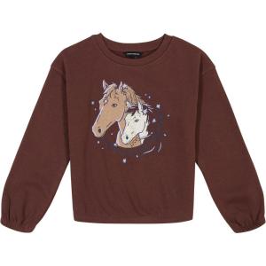 Lucky Brand Pullover Fleece Crewneck Sweatshirt(Dreamer Brown)