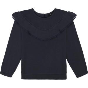 Lucky Brand Pullover Fleece Crewneck Sweatshirt(Parsian Ruffle)