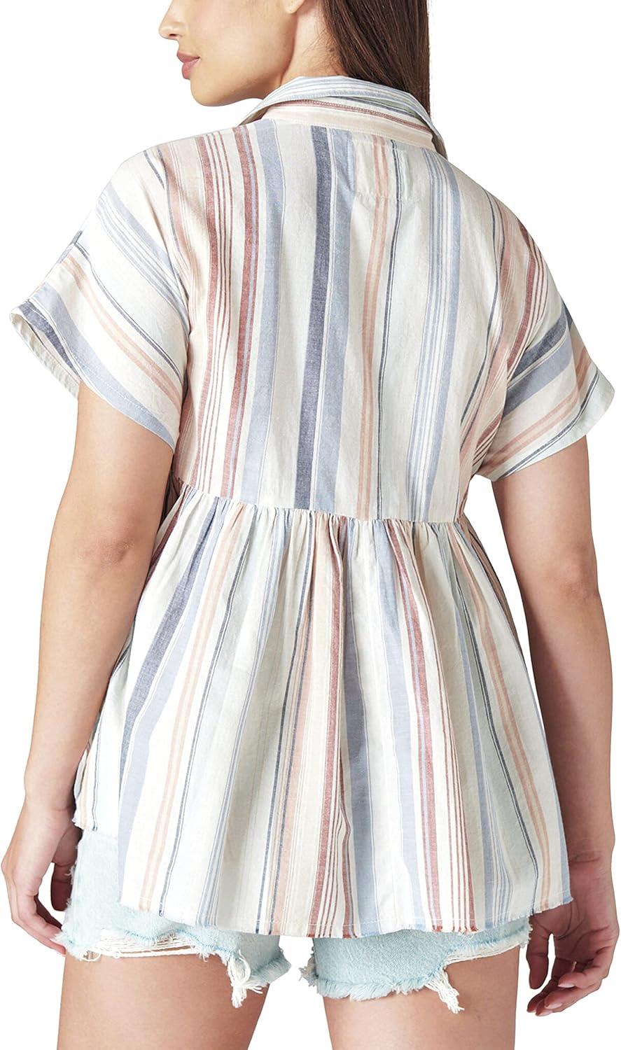 image:imageLucky Brand Womens Babydoll Tunic ShirtCream Multi