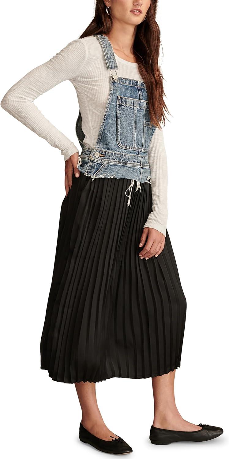 image:imageLucky Brand Womens Lucky Legend Denim Overall Bib Dress