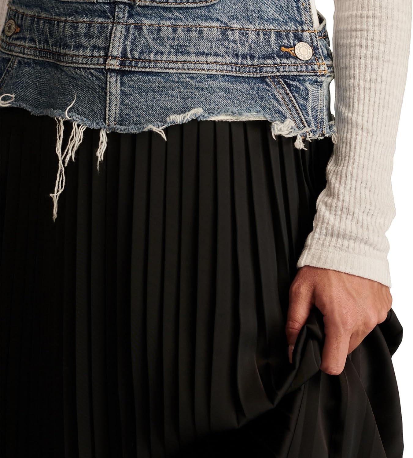 image:imageLucky Brand Womens Lucky Legend Denim Overall Bib Dress