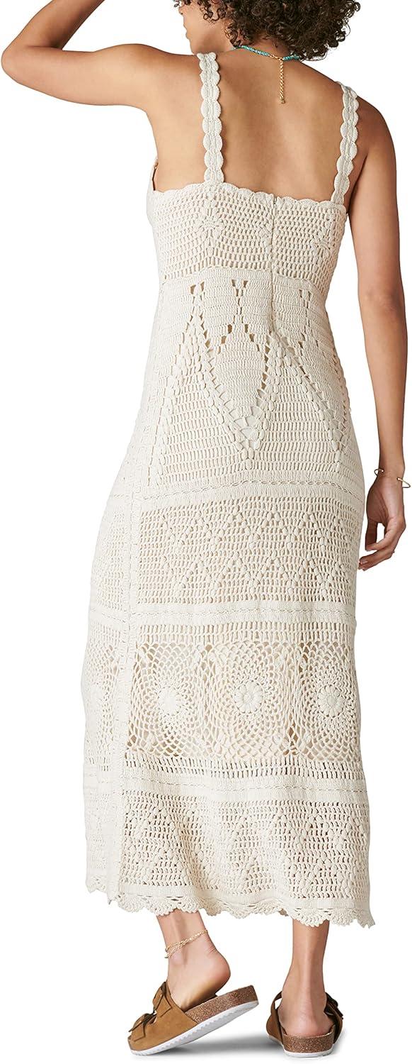 image:imageLucky Brand Womens Womens Crochet Maxi DressGardenia