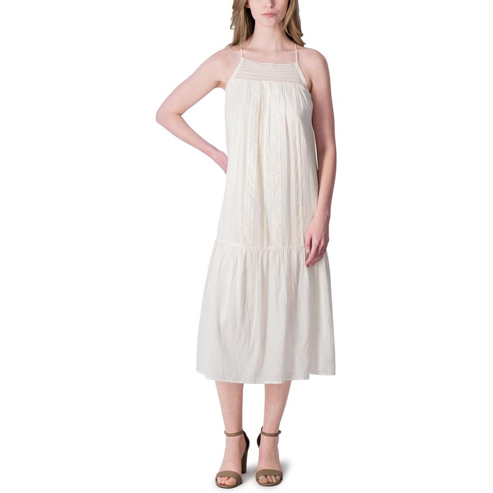 image:imageLucky Brand Womens Lace Maxi DressWhisper White