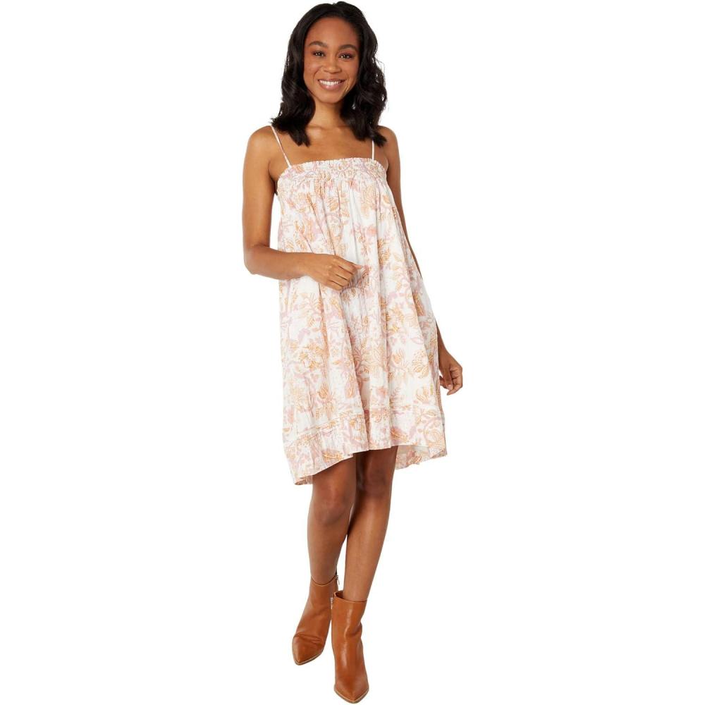 image:imageLucky Brand Womens Printed Mini Smocked DressCream Multi