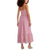 Lucky Brand Cutwork Maxi Dress(Smokey Grape)