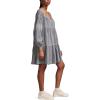 Lucky Brand Embroidered Tiered Long Sleeve Mini(Blue)