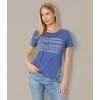 Lucky Brand Women’s Bandana Flag Emb Classic Crew(Sodalite Blue)