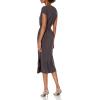 Lucky Brand Women’s Button Sleeve Knit Dress(Lucky Black)
