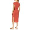Lucky Brand Women’s Button Sleeve Knit Dress(Red)