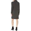 Lucky Brand Women’s Cloud Jersey Mock Neck Dress(Charcoal Heather)