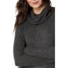 Lucky Brand Women’s Cloud Jersey Mock Neck Dress(Charcoal Heather)