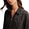 Lucky Brand Women’s Lucky Brand Women’s Denim Long Sleeve Jumpsuit(Soft Black)