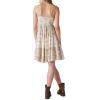 Lucky Brand Women’s Lucky Brand Women’s Printed Button Front Tiered Mini Dress(Pink Ikat Mix)