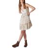 Lucky Brand Women’s Lucky Brand Women’s Printed Button Front Tiered Mini Dress(Pink Ikat Mix)