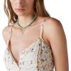 Lucky Brand Women’s Lucky Brand Women’s Printed Button Front Tiered Mini Dress(Pink Ikat Mix)