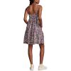 Lucky Brand Women’s Lucky Brand Women’s Printed Pintuck Bodice Mini(Nightshadow Multi)