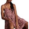 Lucky Brand Women’s Lucky Brand Women’s Printed Pintuck Bodice Mini(Wild Ginger Multi)