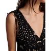 Lucky Brand Women’s Lucky Brand Women’s Smocked V Dress(Black Multi)