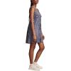 Lucky Brand Women’s Lucky Brand Women’s Smocked V Dress(Blue Multi)