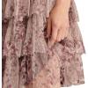 Lucky Brand Women’s Printed Tulle Party Mini Dress(Pink Floral)