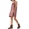 Lucky Brand Women’s Sleeveless Embroidered Knit Mini Dress(Rose Brown)
