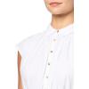 Lucky Brand Womens Smocked Dropped Waist Midi Dress(Bright White)