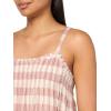 Lucky Brand Women’s Smocked Gingham Midi Dress(Rose Gingham)