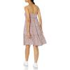 Lucky Brand Women’s Tiered Floral Mini Dress(Brown Multi)