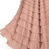 Lucky Brand Women’s Tulle Ruffle Maxi Skirt(Blush Pink)