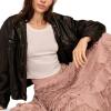 Lucky Brand Women’s Tulle Ruffle Maxi Skirt(Blush Pink)