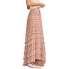 Lucky Brand Women’s Tulle Ruffle Maxi Skirt(Blush Pink)