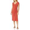 Lucky Brand Women’s Button Sleeve Knit Dress(Red)
