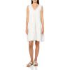 Lucky Brand Women’s Lace Trimmed Tank Mini Dress(Whisper White)