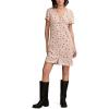 Lucky Brand Women’s Lucky Brand Women’s Mini Short Sleeve Slip Dress(Peach Blush Multi)