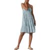 Lucky Brand Women’s Tiered Floral Mini Dress(Blue Multi)