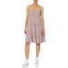 Lucky Brand Women’s Tiered Floral Mini Dress(Brown Multi)