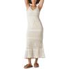 Lucky Brand Women’s Women’s Crochet Maxi Dress(Gardenia)
