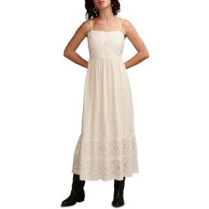 Lucky Brand Cutwork Maxi Dress(Whisper White)