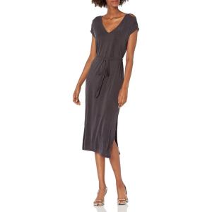 Lucky Brand Women’s Button Sleeve Knit Dress(Lucky Black)