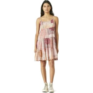 Lucky Brand Women’s Tiered Mini Dress(Pink Multi)