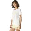 Lucky Brand Women’s Rainbow Classic Crew Tee(Marshmallow)