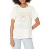 Lucky Brand Women’s Rainbow Classic Crew Tee(Marshmallow)