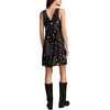 Lucky Brand Smocked V Dress(Black Multi)