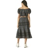 Lucky Brand Women’s Lace Maxi Skirt(Washed Black)