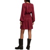 Lucky Brand Women’s Long Sleeve Satin Mini Dress(Berry)